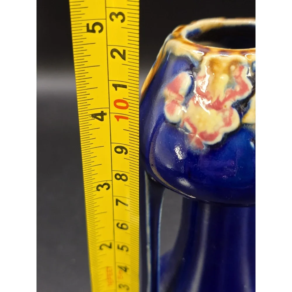 Topsy Turvey Vase Upside Down Unique and Rare Cobalt Vase